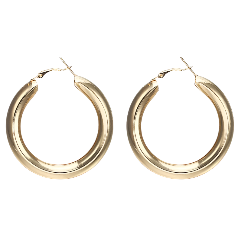 Exaggerated Fashion Alloy Ring Earrings