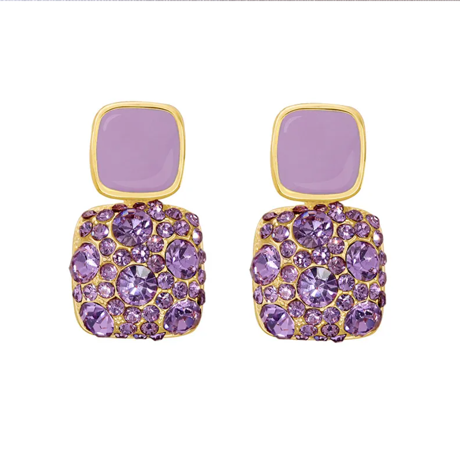 Cold Wind Purple Earrings.