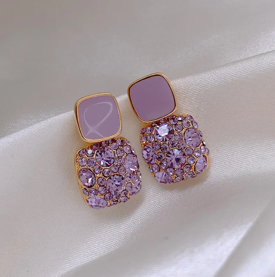Cold Wind Purple Earrings.