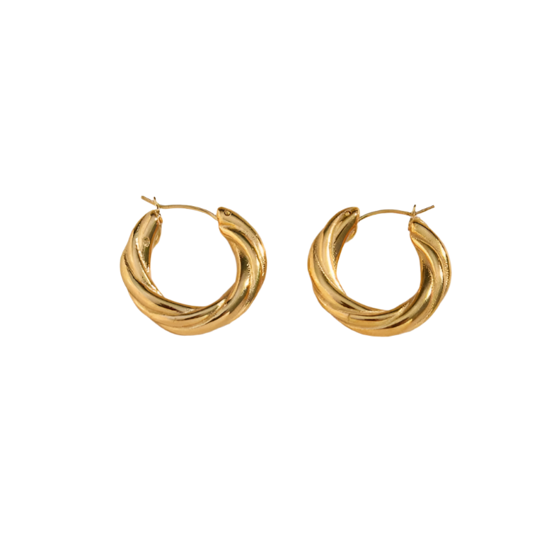 Denisse Twisted Hoop Earrings