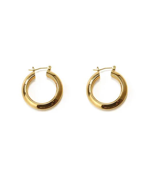 Minimalist Circle Earrings