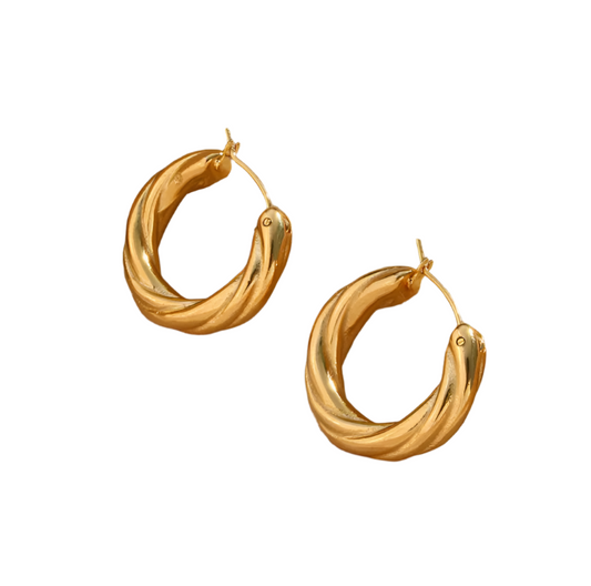 Denisse Twisted Hoop Earrings