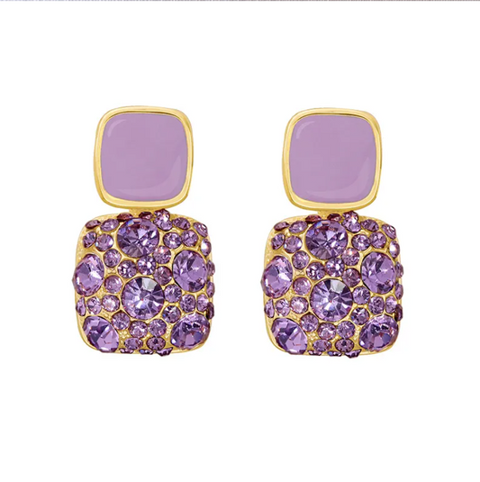 Cold Wind Purple Earrings.